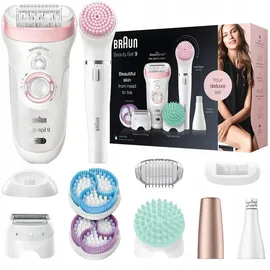 Braun Silk-épil Beauty Set 9 9/985 BS Wet & Dry weiß/rosa