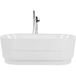 Badewanne freistehend weiß oval 170 x 80 cm EMPRESA