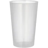 Papstar Mehrweg-Trinkbecher 0,5 l Ø 9,1 cm 96 St. Transluzent