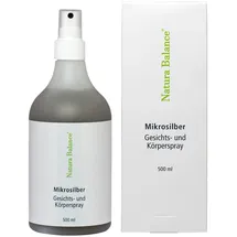 Natura Balance 500ml Microsilber Gesichts- und Körperspray Spray Microsilver Mikrosilber Silberspray BG Aftersun Sonnenbrand Silbercreme vegan