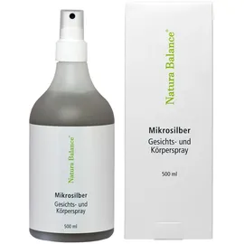 Natura Balance 500ml Microsilber Gesichts- und Körperspray Spray Microsilver Mikrosilber Silberspray BG Aftersun Sonnenbrand Silbercreme vegan