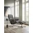 Microfaser 83 x 102 x 74 cm dark grey dinamica