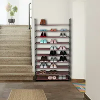 Relaxdays Relaxdays, XXL Schuhregal Stecksystem, 10 Ebenen, für 50