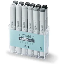 COPIC Profi Marker, 12er Grau Set 