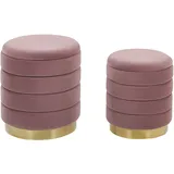 Beliani Pouf 2er Set GARLAND