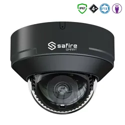 SAFIRE SMART 4MP Anti Vandal Dome-Kamera mit Fix-Objektiv, grau, IP
