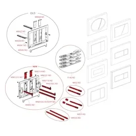 alcadrain s.r.o. Alcadrain WC - Betätigungsplatte M71