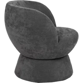 OTTO home Drehsessel ZAZZA Struktur-Bezug 69 x 71 x 70,5 cm grau drehbar