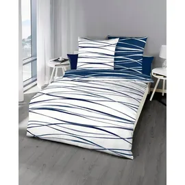 KAEPPEL Motion Mako-Satin marine 135 x 200 cm + 80 x 80 cm
