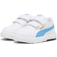 Puma Unisex Baby Evolve Court V INF Sneaker, White-Regal Blue Gold, 25 EU - 25 EU