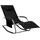 vidaXL Sonnenliege 100 x 0 x 0 cm Schwarz/Grau