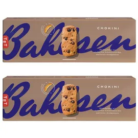 kekse Chokini mit Schokostückchen und Orangennote Schokoladensnack 2 Packungen 150 g