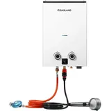 gasland chef GASLAND Go Shower Series Durchlauferhitzer G10 Pro-DE, 10 Liter Gas Warmwasserbereiter für den Außenbereich, für Camping, Wohnmobil, Scheune