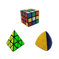 MEISHINE® 3 Pack Zauberwürfel Set 3x3x3 Magic Cube,Pyraminx,Mastermorphix Geschwindigkeit Cube Magic Cube Speed Puzzle Cube