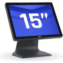 IGGUAL All in One-PC J4125 15" Display Intel Celeron 4,0 GHz 4 GB RAM 128 GB SSD