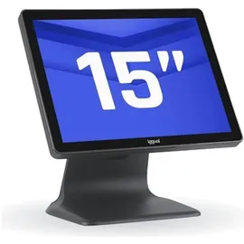 IGGUAL All in One-PC J4125 15" Display Intel Celeron 4,0 GHz 4 GB RAM 128 GB SSD