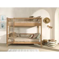 Home Affaire Etagenbett HOME AFFAIRE "Eiche massiv, Made in Europe, langlebige Qualität", braun (eiche natur geölt, eiche natur geölt, eiche natur geölt), B:104,9cm H:175,4cm L:207,5cm, Etagenbetten, Etagenbett, 2 Lattenroste, wahlweise mit oder ohne Bettschublade und