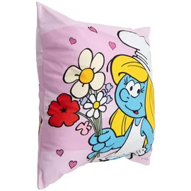 UNITED LABELS Die Schlümpfe Kissen 40 x 40 cm Rosa