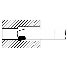 Wilke Innendrehmeißel DIN 4973 12 x 12 mm 5 Stück