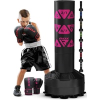RDX Sports Standboxsack RDX freistehender Boxsack für Kinder, 4FT Boxsack mit Handschuhen rosa