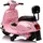 SUN BABY Vespa Elektroroller Kinderfahrzeug rosa (Rückenlehne)