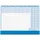 Brunnen Schreibunterlage 2026-2028 56,5x42cm 50 Blatt blau