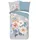 Muller Textil Ulm Blumen Blau/Grau 135 x 200 cm + 2 x 80 x 80 cm