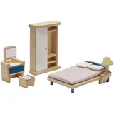 PlanToys Puppenhaus-Möbel Schlafzimmer mehrfarbig
