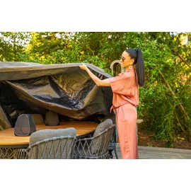 Hilding Sweden EXKLUSIV Gartenmöbel-Schutzhülle 200 x 80 cm Anthrazit