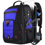 Z-MGKISS Extra großer Rucksack, Reise-Laptop-Rucksack für Herren, Anti-Diebstahl-College-Rucksack mit USB-Anschluss, TSA-zugelassener Rucksack, 43,8 cm, wasserdicht, strapazierfähig, - 17.3 Inch (20''x15''x10'')