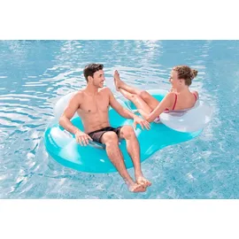 BESTWAY 2-Personen-Schwimmring Cool ComfortTM mit Rückenlehne 188 x 117 cm - Blau