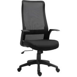 Vinsetto Bürostuhl Schaumstoff, Nylon, PP, Stahl, Mesh (Polyester)