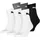 Short Crew Tennissocken 6er Weiß/Grau 43-46