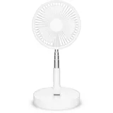 TREBS 20 cm Tisch- und Standventilator Weiß
