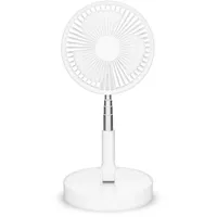 TREBS 20 cm Tisch- und Standventilator Weiß