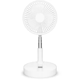 TREBS 20 cm Tisch- und Standventilator Weiß