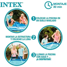 Intex Metal Frame Pool Set 244 x 51 cm inkl. Filterpumpe
