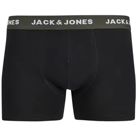 JACK & JONES JACSOLID TRUNKS Blau/Schwarz/Grau M 12er Pack