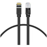 Baseus Cat 6 UTP Ethernet RJ45 Cable Flat 1m Schwarz