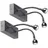 Lunartec Bettlampe Schwanenhals (2 Watt) schwarz