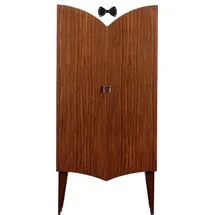 Casa Padrino Barschrank 80 x 45 x 170 cm Braun