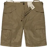 Vintage Industries Anderson Cargo-Shorts Grün-Braun S
