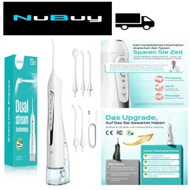 coslus Munddusche Kabellos Trragba Elektrische C20(F5020E): 300ML WassertankTestsieger 2026 IPX7 Wasserdicht für Oral Health Enthusiasten Tägliche Tiefenreinigung Reinigung 5 Multifunktionale Jet-Tipp