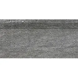 Rako Quarzit Treppenfliese dunkelgrau 30x60 cm matt DCVSE738.1