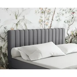 panda möbel Boxspringbett 160x200 EVEREST, mit Topper, mit Bettkästen, Doppelbett, Grau, Panda Möbel - Dunkelgrau