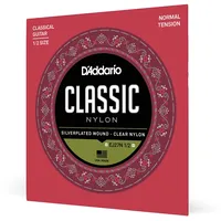 D'Addario EJ27N-1/2 Classics Silver Wound/Clear Nylon