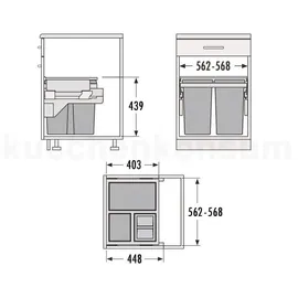 HAILO Euro Cargo-S 30 l Grau