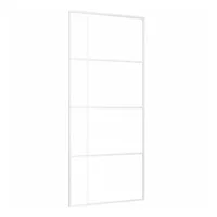 vidaXL ESG-Mattglas und Aluminium rechts 90 x 205 cm weiß