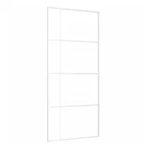 vidaXL ESG-Mattglas und Aluminium rechts 90 x 205 cm weiß