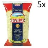 5x Pasta Divella 100% Italienisch N° 78/B Acini di Pepe 500 g